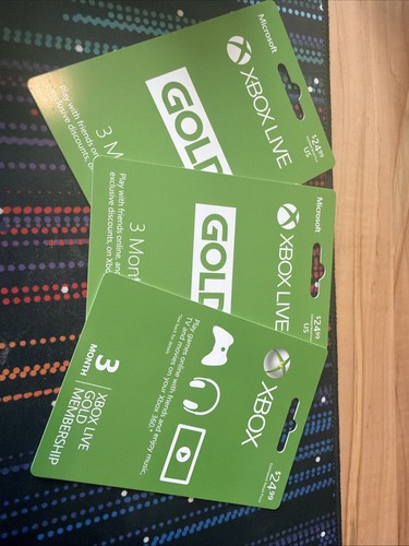 Xbox live gold three month - gold,